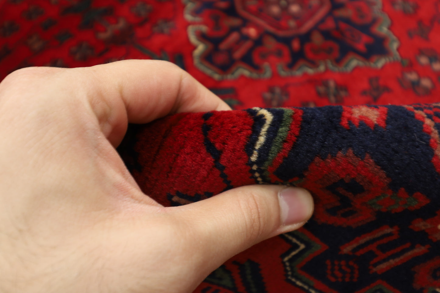 198 x 307 cm | Khamiyab Afghan Tribal Hand Knotted Carpet