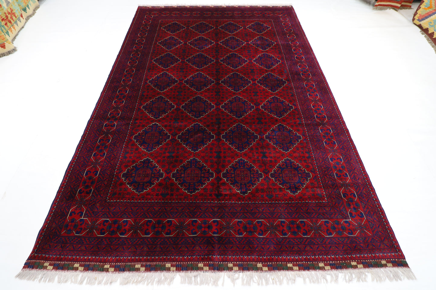 195 x 302 cm | Khamiyab Afghan Tribal Hand Knotted Carpet