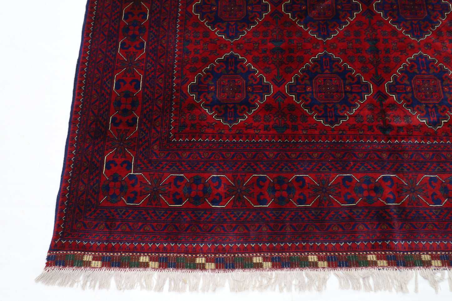 195 x 302 cm | Khamiyab Afghan Tribal Hand Knotted Carpet