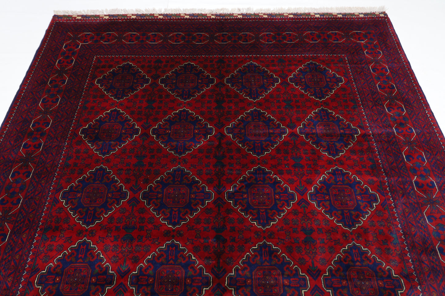 195 x 302 cm | Khamiyab Afghan Tribal Hand Knotted Carpet