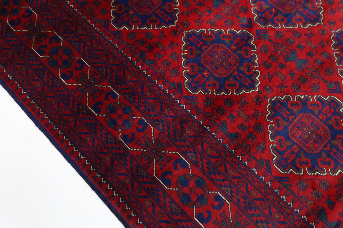 195 x 302 cm | Khamiyab Afghan Tribal Hand Knotted Carpet