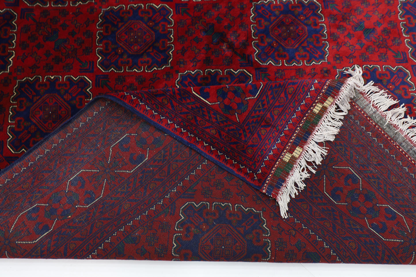 195 x 302 cm | Khamiyab Afghan Tribal Hand Knotted Carpet