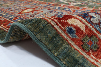 273 x 364 cm | Bidjar Green Afghan Veg Dye Wool carpet