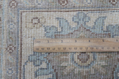 254 x 293 cm | Floral Beige Oriental Area Rug Afghan Tribal Hand Knotted veg Dye Wool carpet