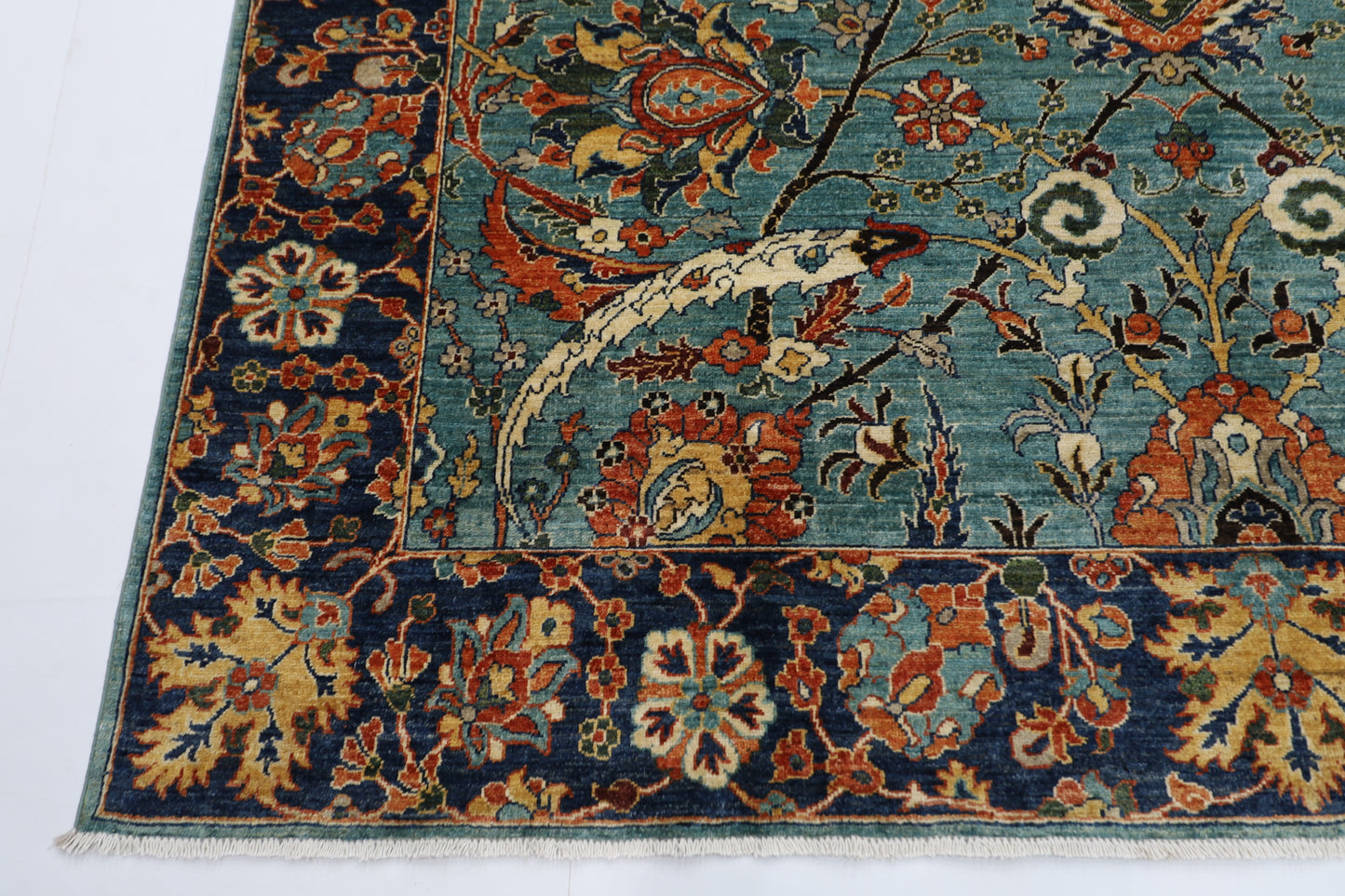 253 x 298 cm | Bidjar Oriental Area Rug Afghan Tribal Hand Knotted veg Dye Wool