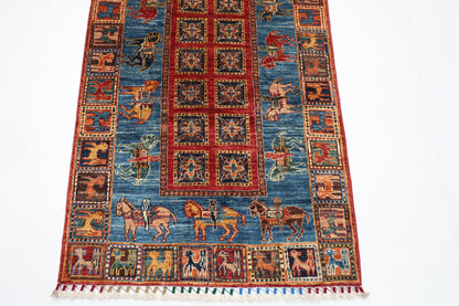 85 x 250 cm | Animal Tribal Runner Rug Afghan Hand Knotted veg Dye Wool carpet