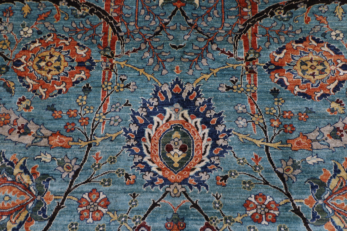 253 x 298 cm | Bidjar Oriental Area Rug Afghan Tribal Hand Knotted veg Dye Wool