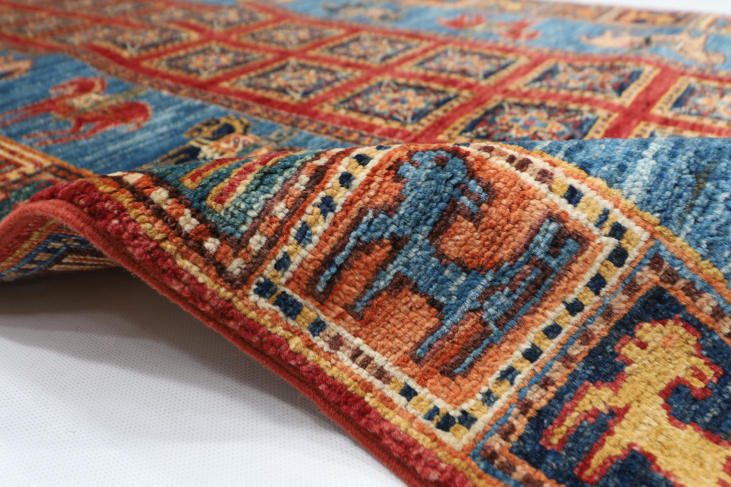 85 x 250 cm | Animal Tribal Runner Rug Afghan Hand Knotted veg Dye Wool carpet