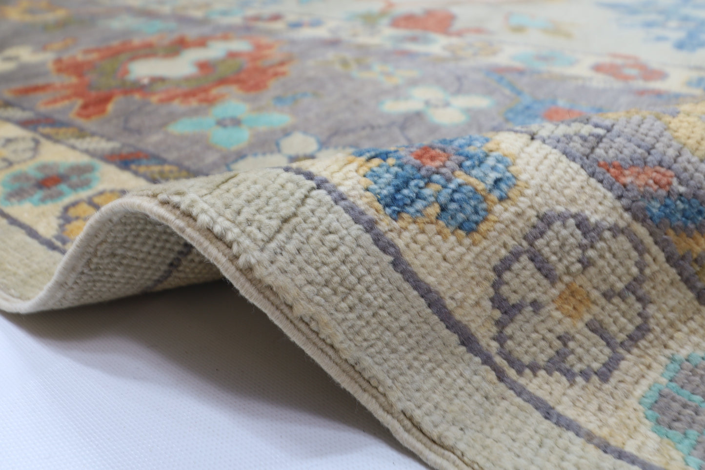303 x 428 cm | Oushak Handmade Afghan Area Rug Hand Knotted Carpet Living Room Rug