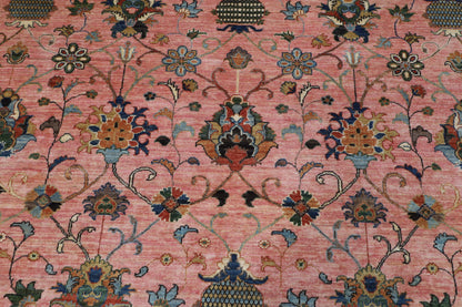 250 x 345 cm | Pink Sultani Afghan Veg Dye Wool carpet