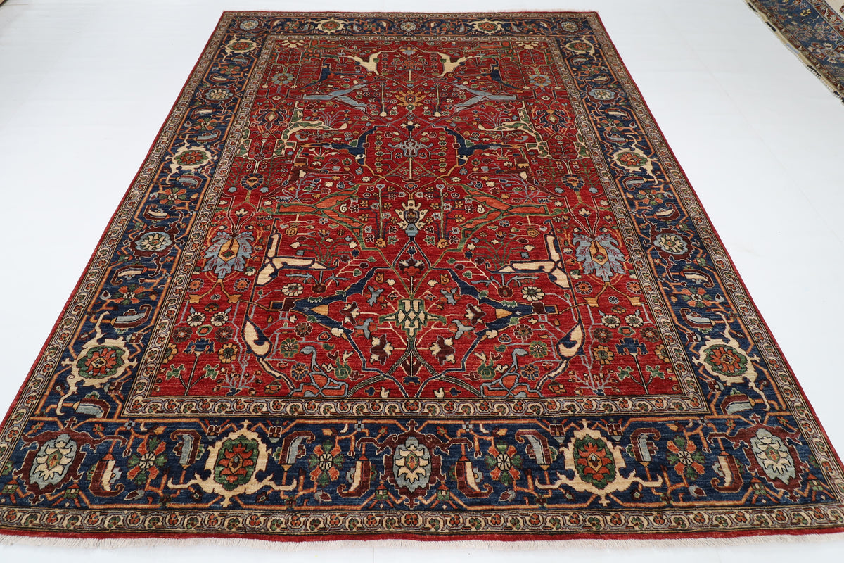242 x 302 cm | Red Bidjar Afghan Veg Dye Wool carpet