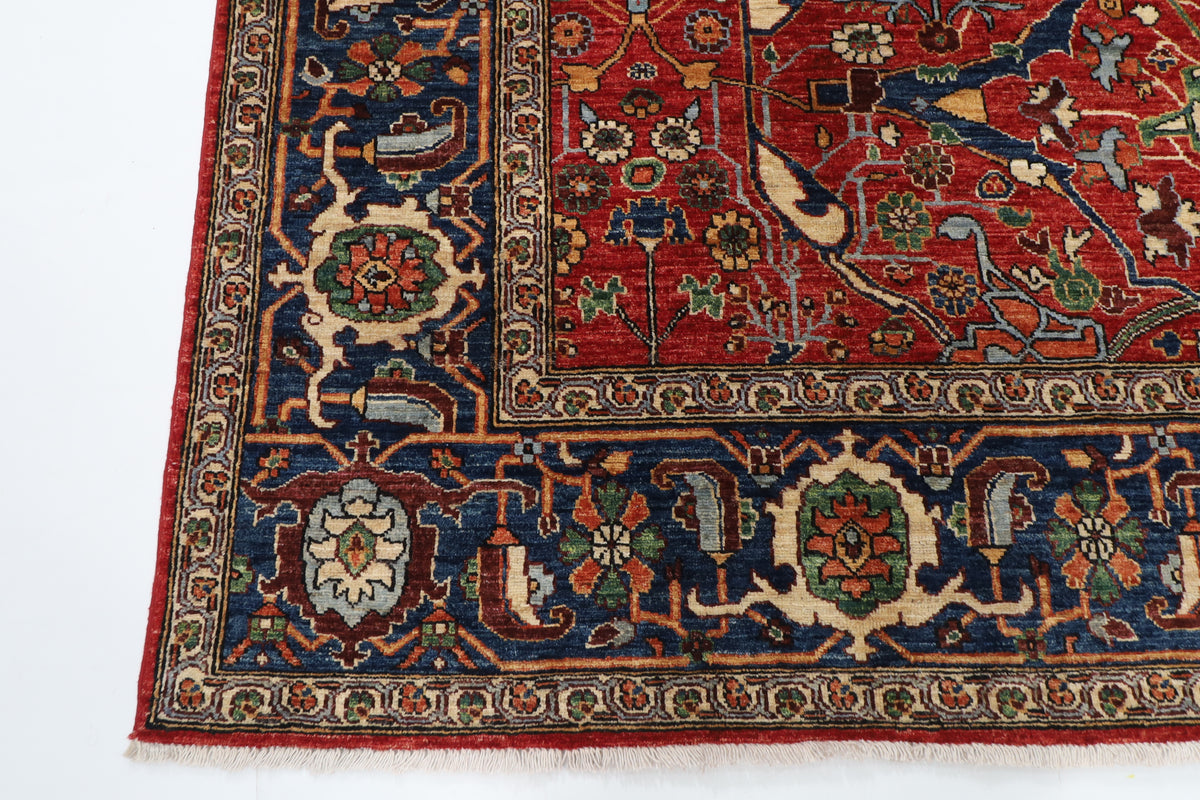 242 x 302 cm | Red Bidjar Afghan Veg Dye Wool carpet