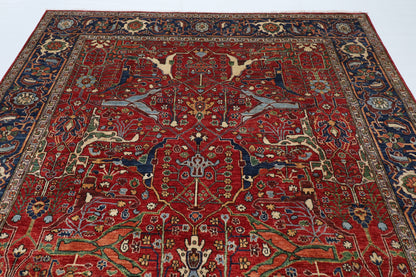 242 x 302 cm | Red Bidjar Afghan Veg Dye Wool carpet