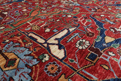 242 x 302 cm | Red Bidjar Afghan Veg Dye Wool carpet