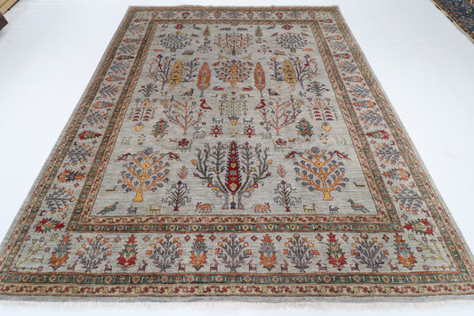 240 x 294 cm | Tree of Life Afghan Veg Dye Wool carpet
