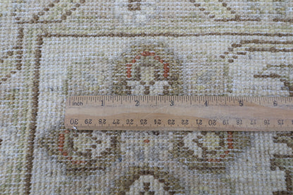 173 x 239 cm | Oriental Floral Beige Area Rug Afghan Hand Knotted Veg Dye Wool carpet