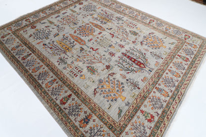 240 x 294 cm | Tree of Life Afghan Veg Dye Wool carpet