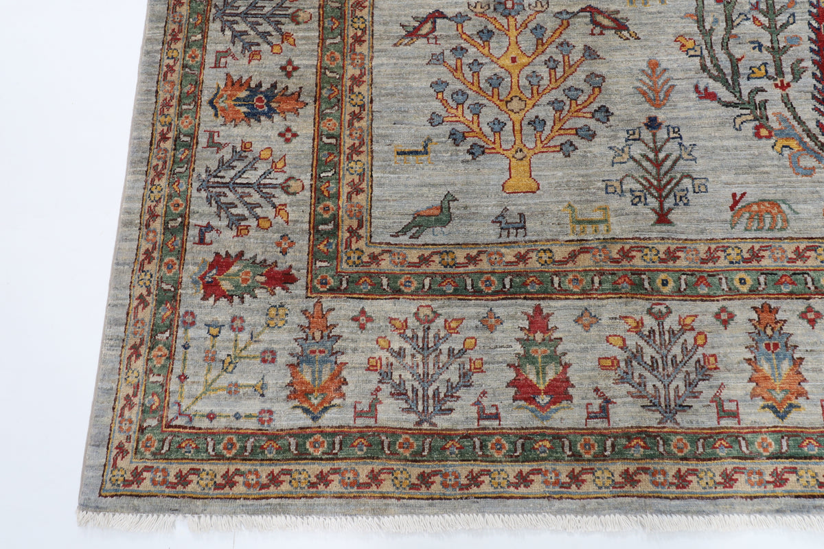 240 x 294 cm | Tree of Life Afghan Veg Dye Wool carpet