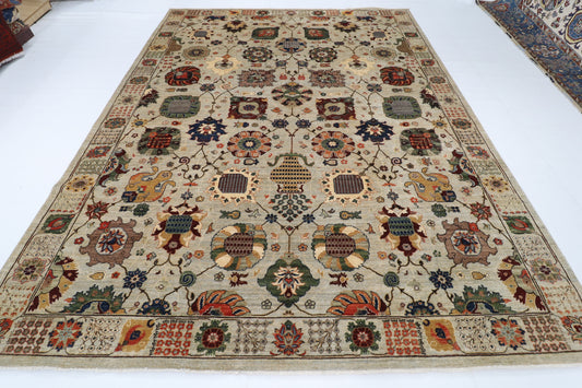 275 x 363 cm | Floral Afghan Veg Dye Wool carpet