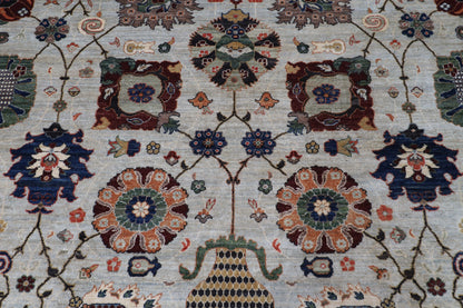 275 x 363 cm | Floral Afghan Veg Dye Wool carpet