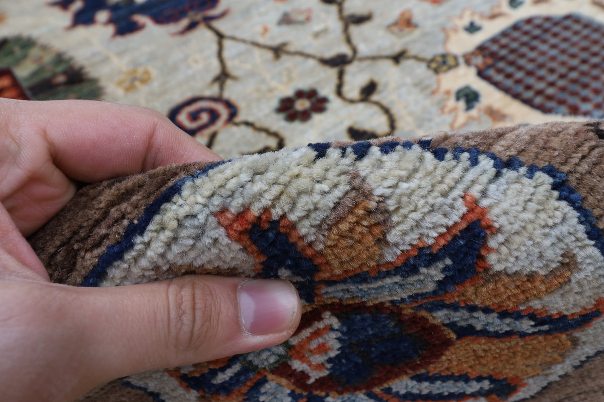 275 x 363 cm | Floral Afghan Veg Dye Wool carpet