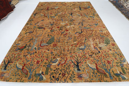 273 x 362 cm | Birds Afghan Veg Dye Wool carpet