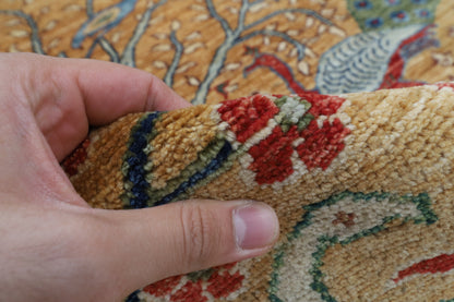 273 x 362 cm | Birds Afghan Veg Dye Wool carpet