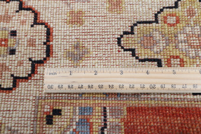 99 x 573 cm | Tribal Orange Large Runner Rug Afghan Hand Knotted veg Dye Wool carpet