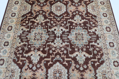 200 x 297 cm | Brown Bidjar Handmade Afghan Area Rug Hand Knotted Carpet Living Room Rug