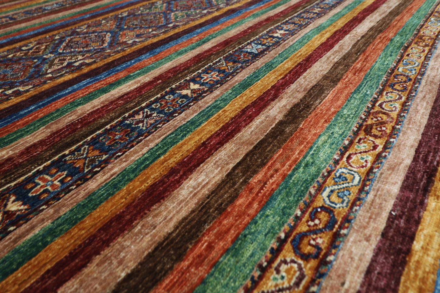 200 x 294 cm | Oriental Khorjun Red Area Rug Afghan Hand Knotted Veg Dye Wool carpet