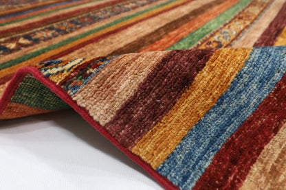 200 x 294 cm | Oriental Khorjun Red Area Rug Afghan Hand Knotted Veg Dye Wool carpet