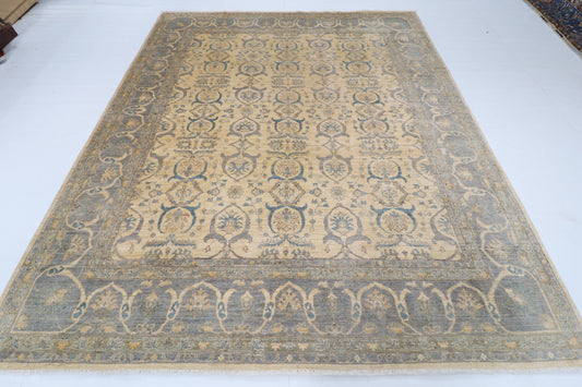 246 x 295 cm | Beige Afghan Veg Dye Wool carpet