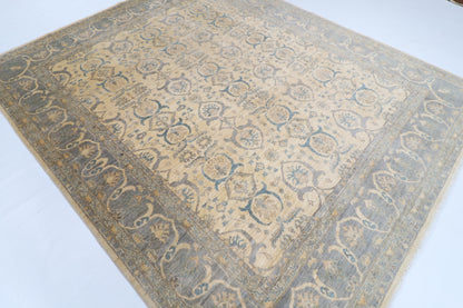 246 x 295 cm | Beige Afghan Veg Dye Wool carpet