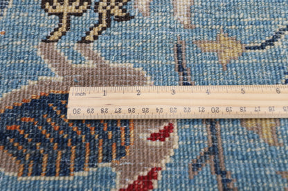 102 x 152 cm | Tribal Birds Area Rug Afghan Hand Knotted veg Dye Wool carpet