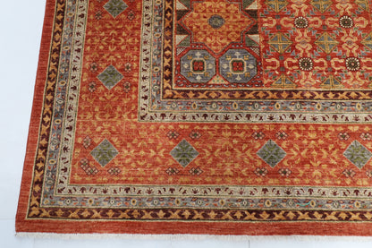 376 x 456 cm | Mamluk Afghan Veg Dye Wool carpet
