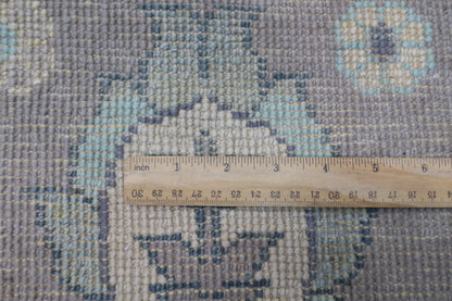 278 x 365 cm | Oushak Green Handmade Afghan Area Rug Hand Knotted Carpet Living Room Rug