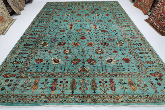 300 x 392 cm | Oriental Bidjar Large Area Rug Afghan Hand Knotted veg Dye Wool Carpet