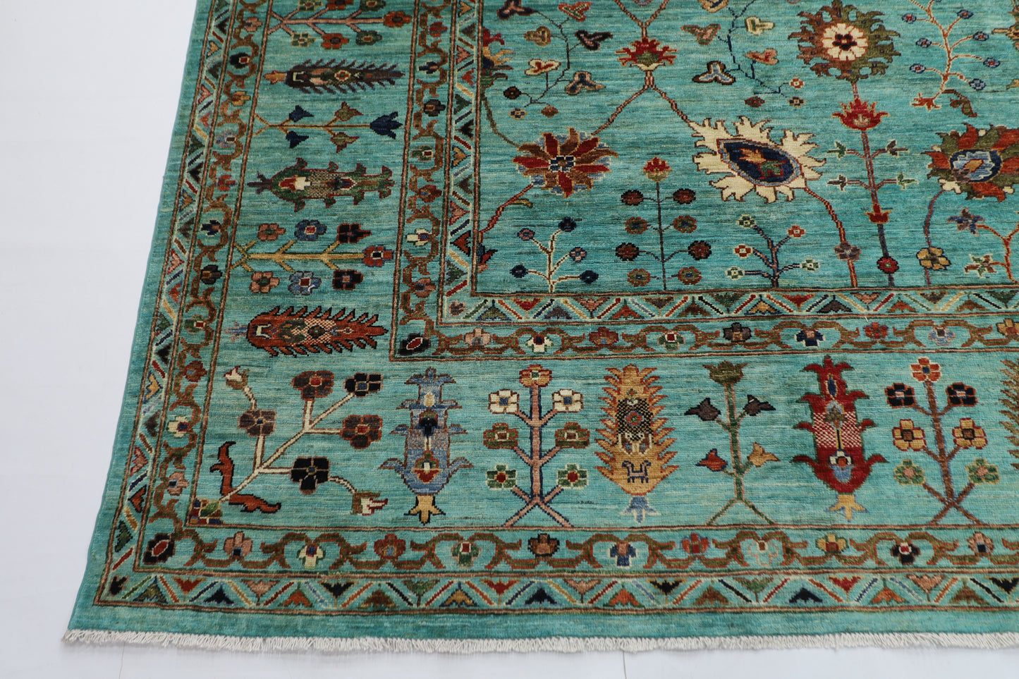 300 x 392 cm | Oriental Bidjar Large Area Rug Afghan Hand Knotted veg Dye Wool Carpet