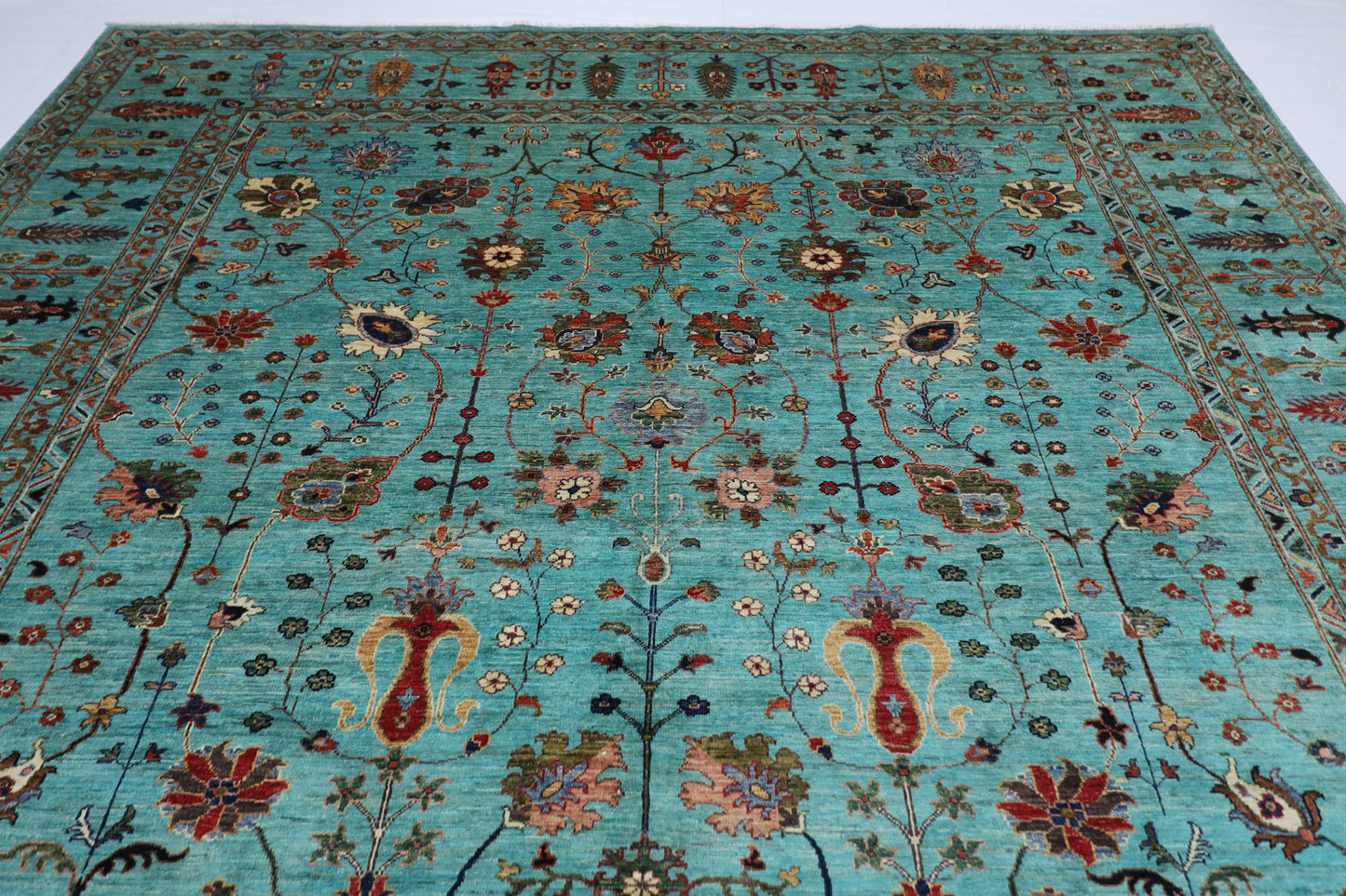 300 x 392 cm | Oriental Bidjar Large Area Rug Afghan Hand Knotted veg Dye Wool Carpet