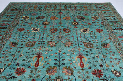 300 x 392 cm | Oriental Bidjar Large Area Rug Afghan Hand Knotted veg Dye Wool Carpet