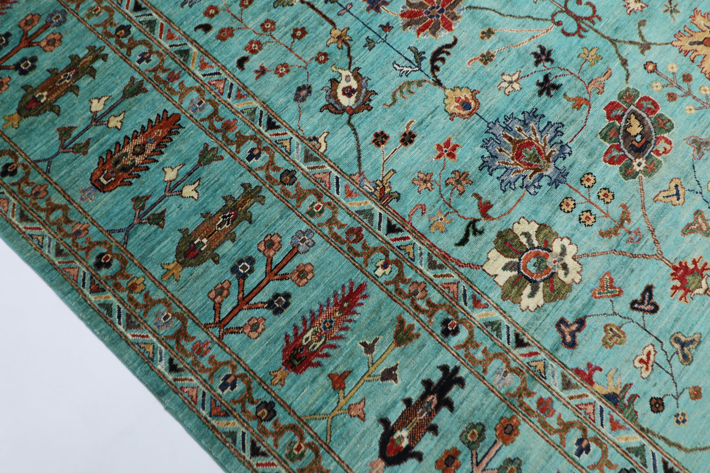 300 x 392 cm | Oriental Bidjar Large Area Rug Afghan Hand Knotted veg Dye Wool Carpet