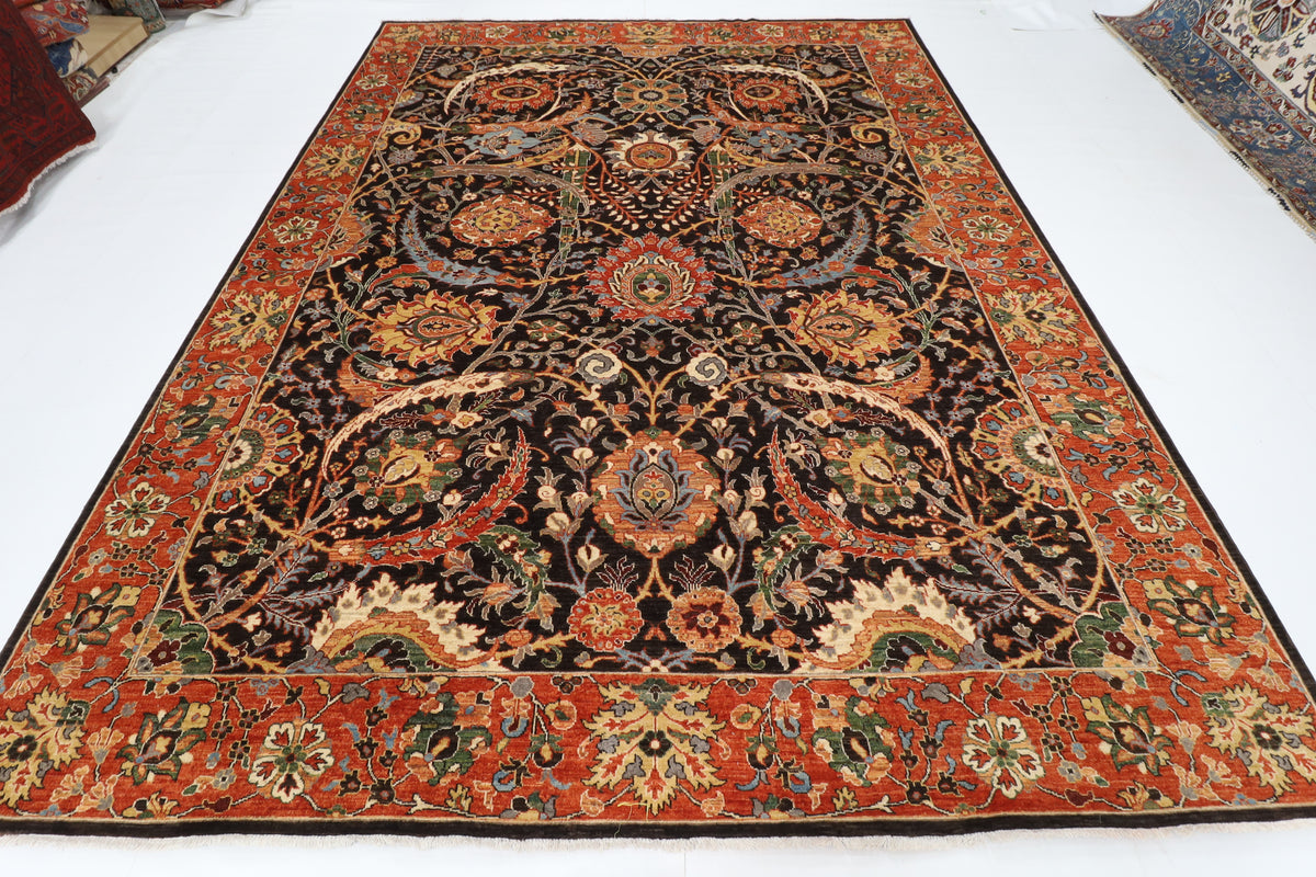 281 x 365 cm | Sickle Leaf Afghan Veg Dye Wool carpet