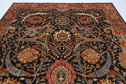 281 x 365 cm | Sickle Leaf Afghan Veg Dye Wool carpet