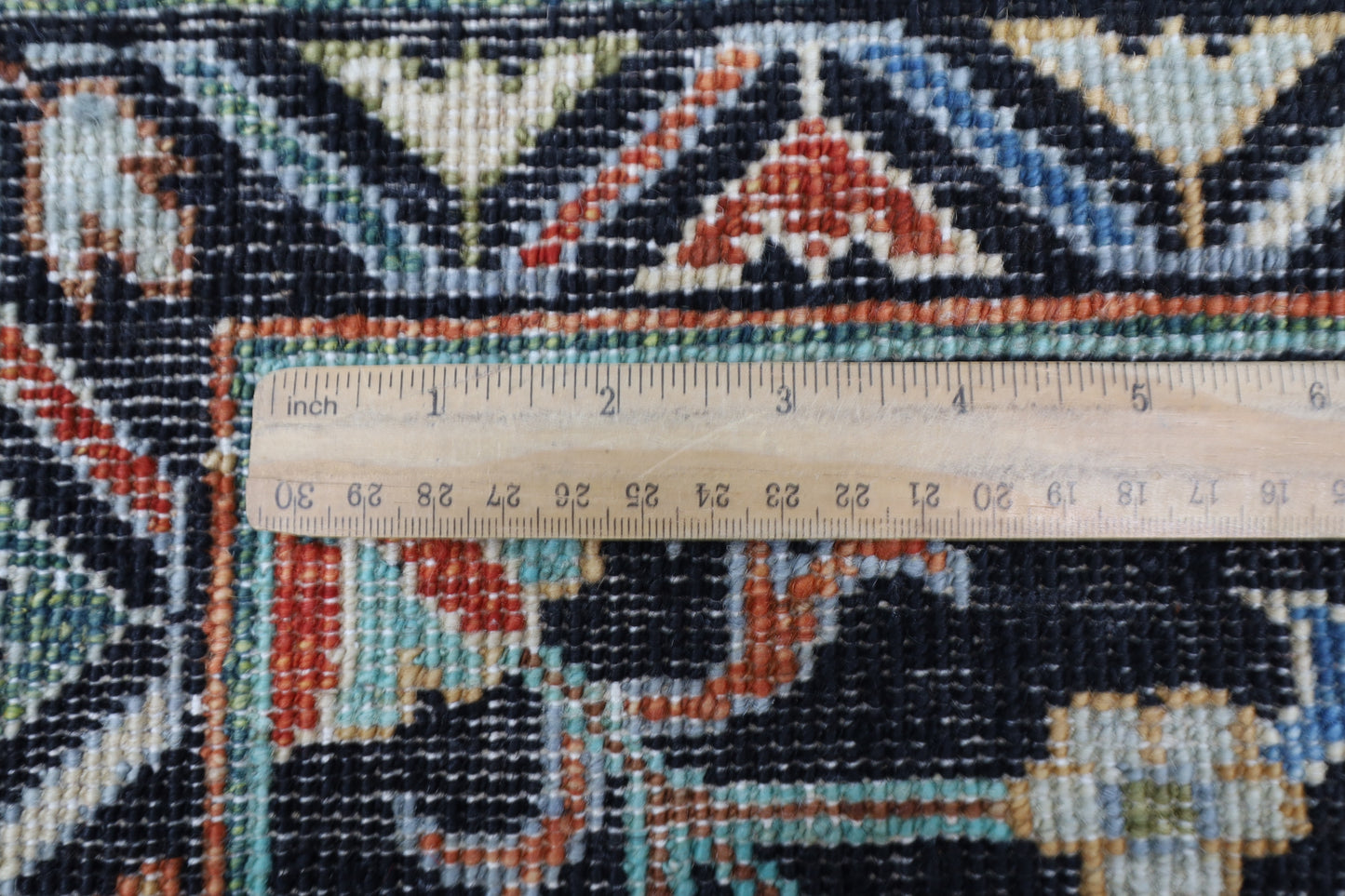 175 x 247 cm | Oriental Floral Black Area Rug Afghan Hand Knotted Veg Dye Wool carpet
