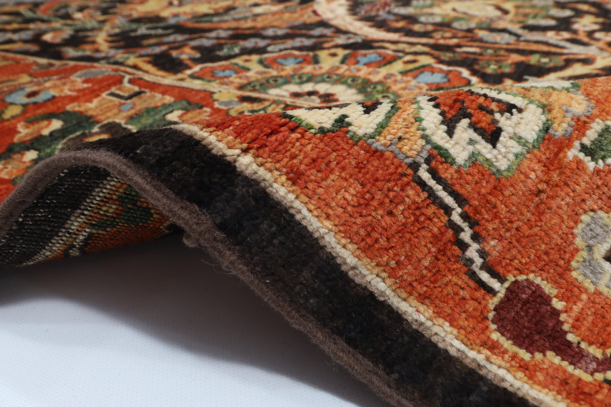 281 x 365 cm | Sickle Leaf Afghan Veg Dye Wool carpet