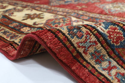 200 x 284 cm | Kazak Red Handmade Afghan Area Rug Hand Knotted Carpet Living Room Rug
