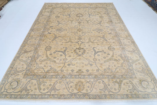 246 x 306 cm | Beige Afghan Veg Dye Wool carpet