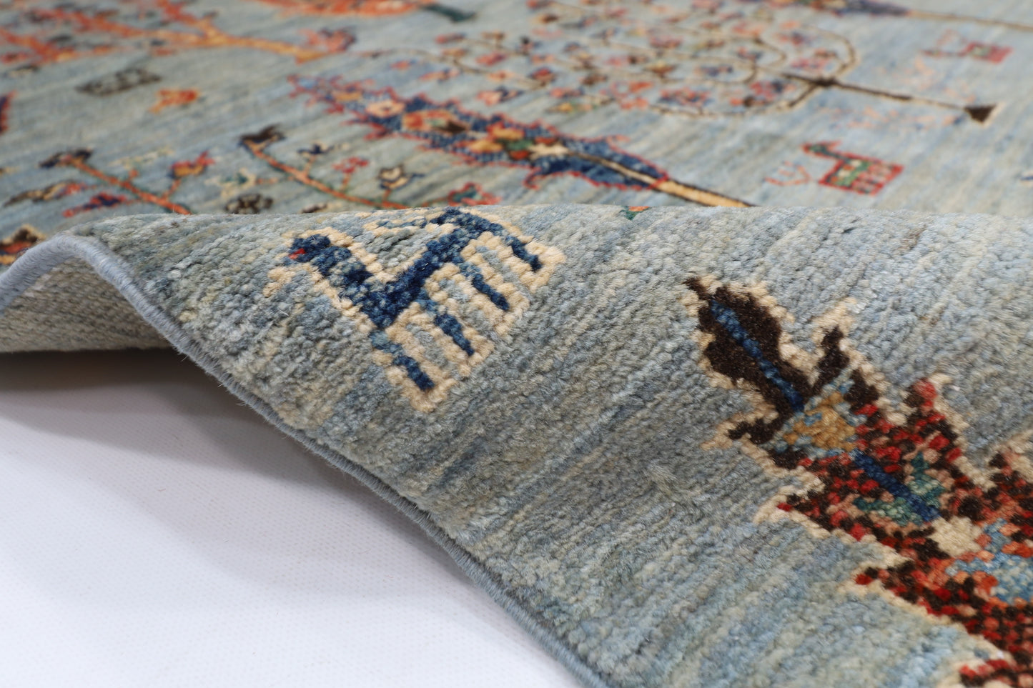 100 x 145 cm | Tree of life Area Rug Afghan Hand Knotted veg Dye Wool carpet