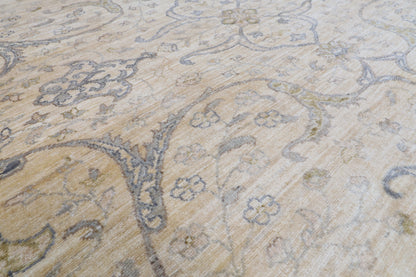 246 x 306 cm | Beige Afghan Veg Dye Wool carpet