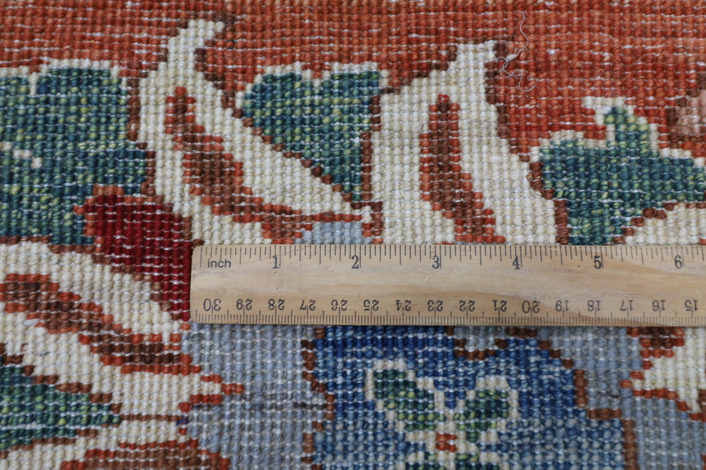 276 x 357 cm | Orange Oushak Handmade Afghan Area Rug Hand Knotted Carpet Living Room Rug